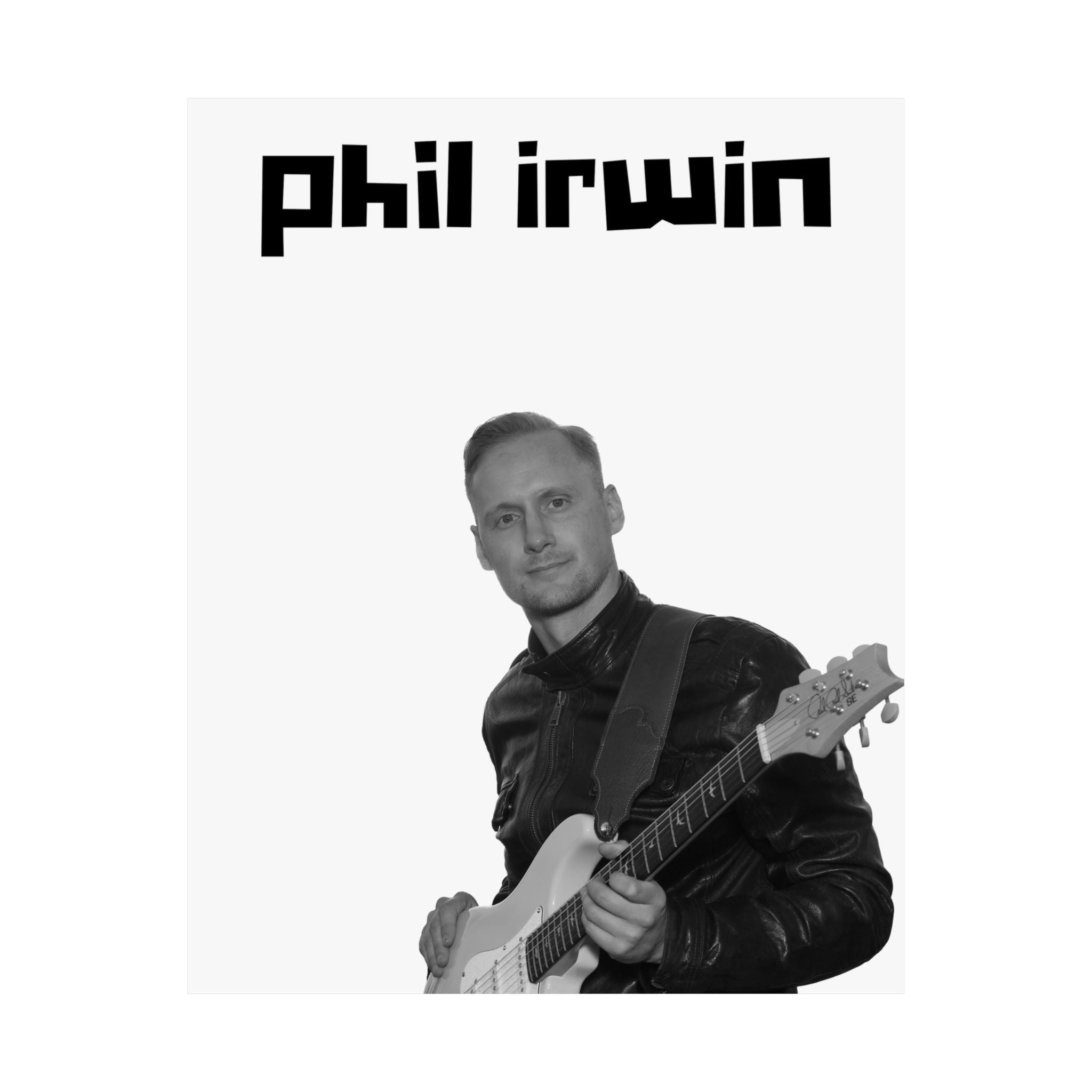 Matte Poster — Phil Irwin Guitar Portrait