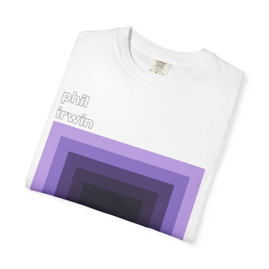 T-Shirt — Purple Layered Squares Graphic Tee (phil irwin)